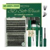 Extensiones De Pestañas Kit Con Efecto 3d Gruesas 70d+90d