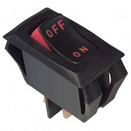 "Carling Technologies RA901-VB-B-1-V Switch, Miniature CURVETTE Rocker, SINGLE POLE, OFF-NONE-ON, .250 TAB TerminalS"