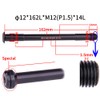 ANCLLO Thru Axle 15mm,15mm Mtb Front Axle,Bike Front Fork Axle