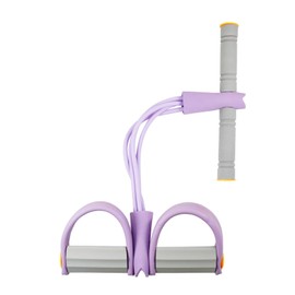 Funriche Training Tube, Muscle Training, Abdominal Muscles, Abs, Goods, Rubber Band Tube, Health Equipment, Exercise, Rowing Machine, Fitness (Purple + Gray)