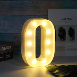 ZHAOMIMI LED Light Up Number, Decorative Lamp Sign for Night Light, Wedding, Birthday, Party, Christmas, Home Bar, Decoration (0)