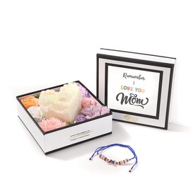 Once Upon A Time Happy Birthday Gift Box Set for Mom, Scented Candles Gifts Set for mother, Soy Candle Birthday Gifts, Unique Gift Ideas for Women Bath Spa Meditation Candles K0002 - Colour: serene devotion(Vanilla cupcake)