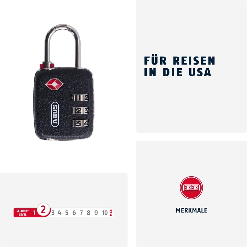 ABUS TSA Padlock 146TSA/30 Twins set 2 pieces, 58830