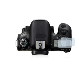 brotect 3D Curved Screen Protector compatible with Canon EOS 77D (top plate display) (2 Pack) - Full Screen Coverage