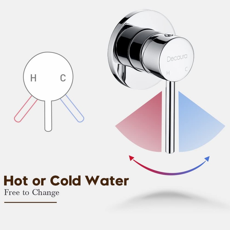 Decaura Watermark Shower Mixer Tap Wall Pin Lever Bathtub Faucet