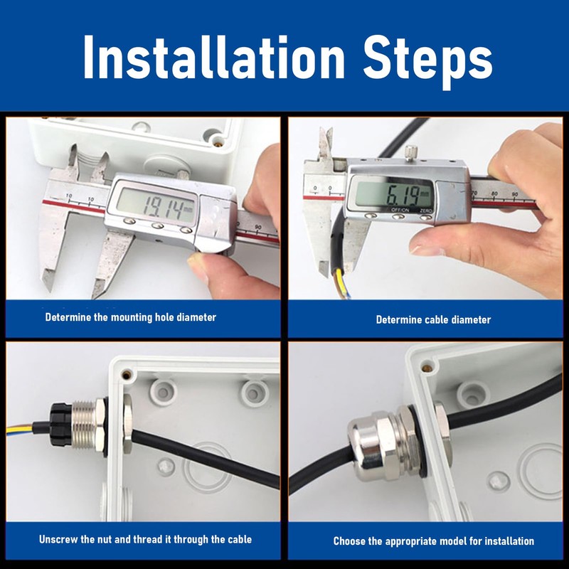 M32 Stainless Steel Cable Gland Protector IP68 Water Proof Cable