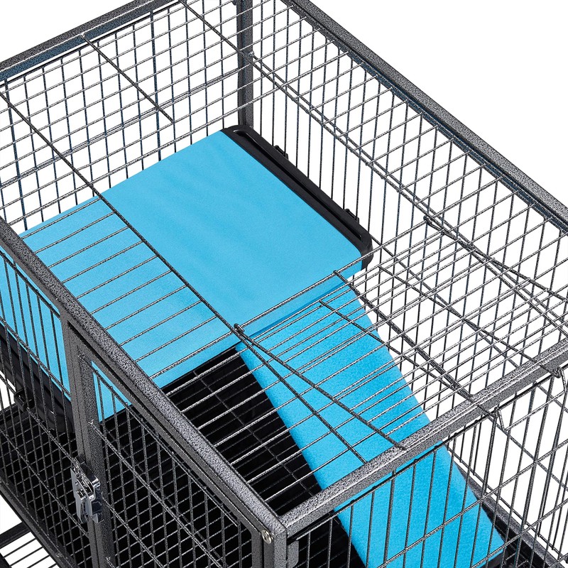 Yaheetech Metal Rolling Cage for Adult Rats/Ferrets/Chinchillas Small Animal Cage