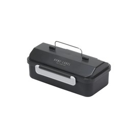 Pearl Metal D-6773 Lunch Box, 20.3 fl oz (600 ml), Single Tier, Made in Japan, Black, Home Label Tool