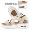 mysoft - Sandalias para caminar con banda elástica para mujer,