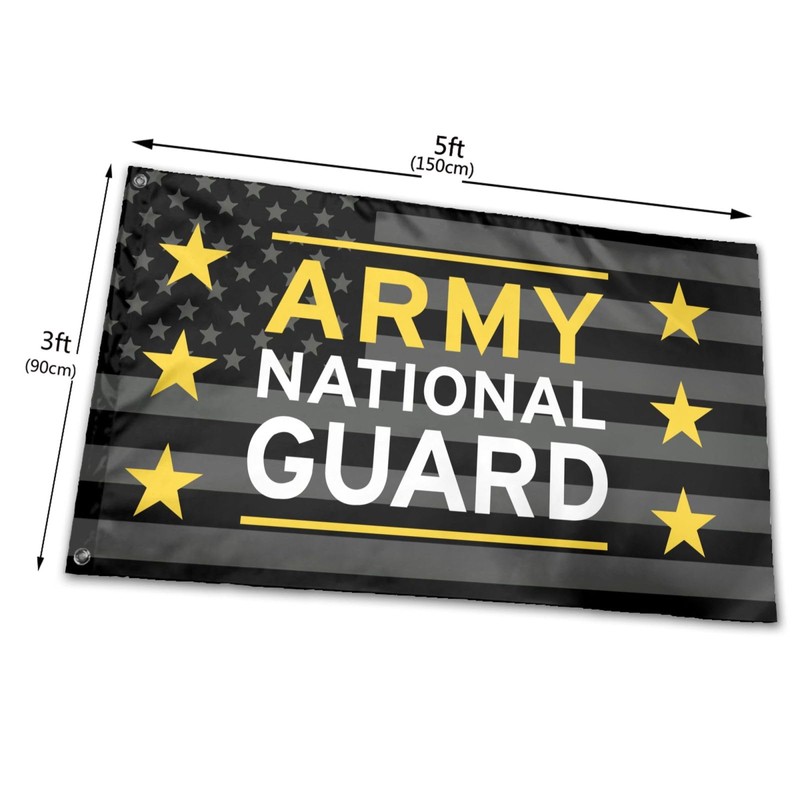 United States Army National Guard Black Flags 3x5 Ft Outdoor