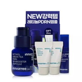 Innisfree 이니스프리 레티놀 그린티 피디알엔 PDRN 스킨부스터 앰플 세트 (eTV) Innisfree Retinol Green Tea PDRN Skin Booster Ampoule Set [Single Option]