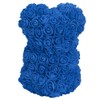 Unique Cute Bear Shape Simulation Artificial Rose Flower with Bowknot