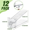 MOOKNAT Clear Shoe Slot Organizer, 12 Pack Adjustable Shoe Slots