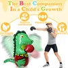 Inflatable Tumbler Dinosaur Punching Bag, 47" Blow up Boxing Dinosaur,Bounce