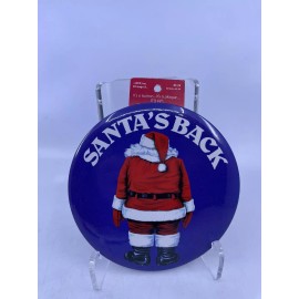 Vintage PinBack 6” Button Plaque “Santa’s Back “ NWT Itty Bitty