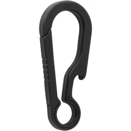 KCFEV Titanium Carabiner Keychain, Bottle Opener Keychain Clip, Key Organizers Holders for Men and Women-Black