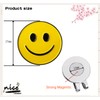 Adhere Golf Ball Markers Unique Soft Enamel Smile face Golf