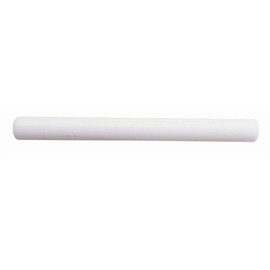 Vogue Rolling Pin 35.5 cm/14 inch Long, White, Polyethylene Rolling Pin for Baking - Roll Flat Pastry, Flan Bases or Cookie Dough - Easy Clean Smooth Surface, J172