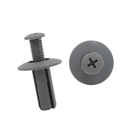 A ABSOPRO 100 Pcs 8mm Hole Gray Rivets Fastener Push Clips for Car Fender Item Replacement