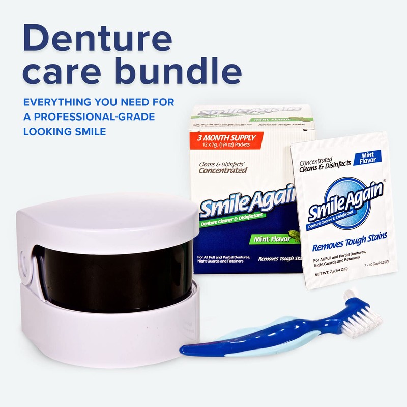 Smile Again Care Kit, Denture, Retainer & Aligner Care and