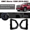 BINQIGOO 1 Pair Front Fog Light Bezel Cover Exterior Trim