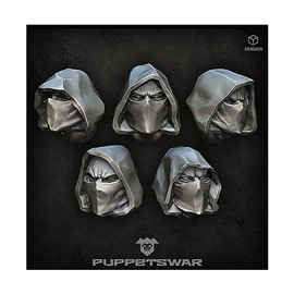 Puppetswar Green Stuff World for Models & Miniatures Rangers Heads S209