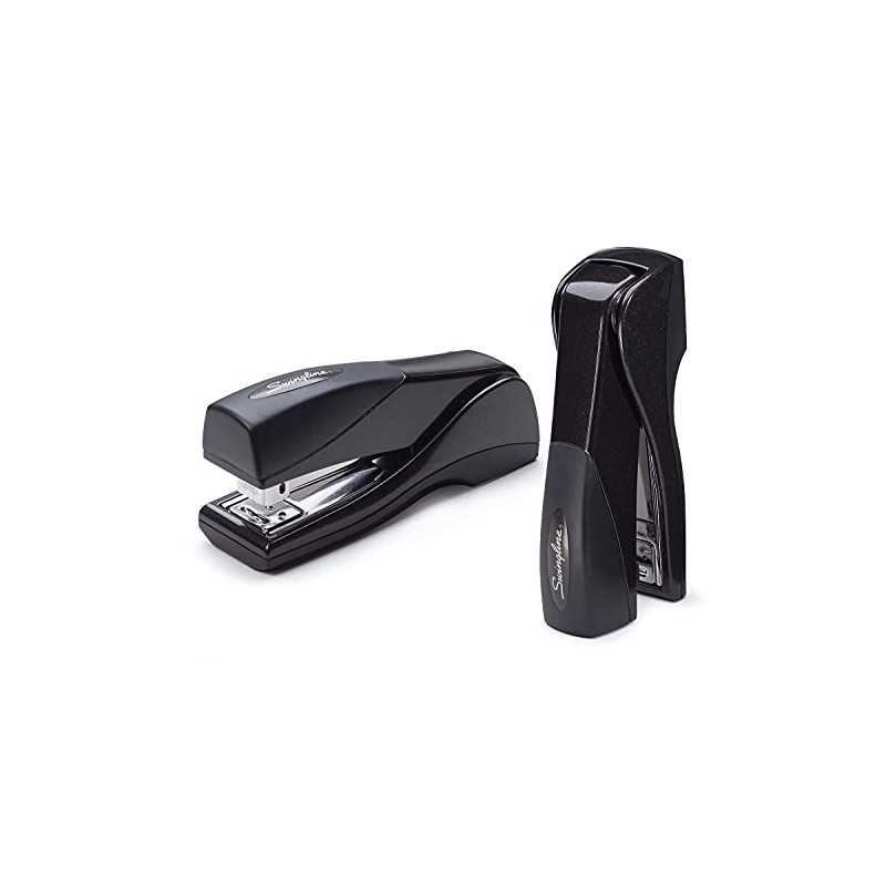 Swingline 87815 Optima Grip Compact Stapler, 25-Sheet Capacity, Black