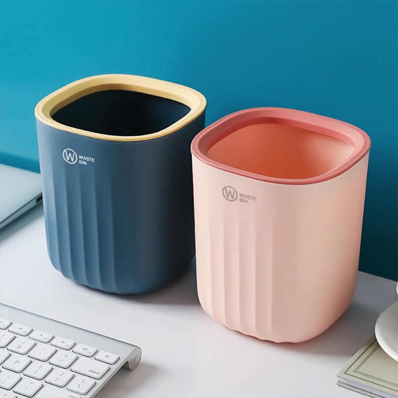 QLFJ-FurDec 3 pieces mini trash bin, table rubbish bin, small