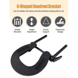 EBANKU - Reposacabezas de masaje para la cara, soporte universal ajustable estándar para mesas de masaje