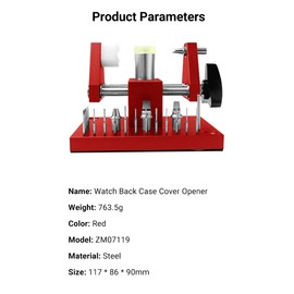 Professional Watch Back Case Cover Opener Watchmaker Repair Tool Set Watch Band Link Remover Adjuster Workbench Remover Watch Setting Fitting Maintenance Tools