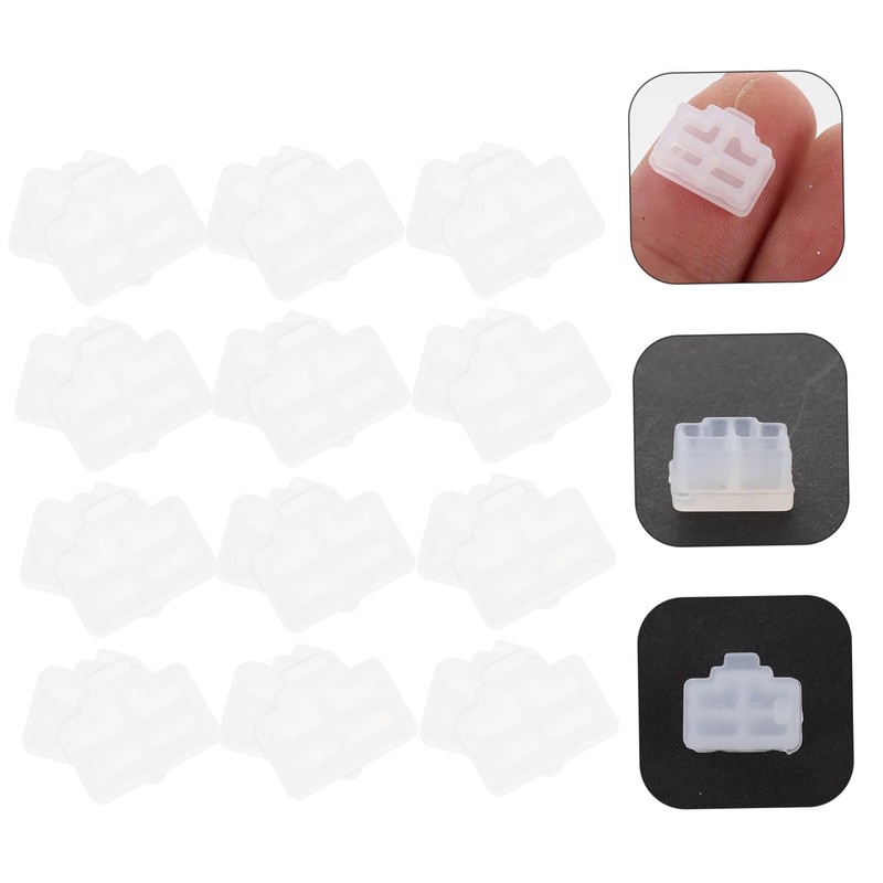 TEHAUX 50pcs Dust Plug Caps for Ethernet Ports Protective Stopper
