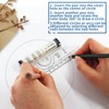 2 Pcs Plastic Measuring Rolling Ruler, 6 Inch Drawing Roller