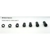 Spacers Nylon Black M8 x 12mm outer Diameter x 3mm