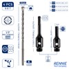42mm x 150mm Long Diamond Core Drill Bit Set Includes