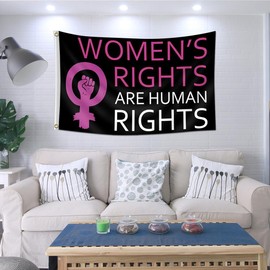 Women’s Rights Are Human Right 3X5Ft Flags With Grommets,My Body My Choice Protect Women Health Indoor Outdoor Flags & Banners Sign