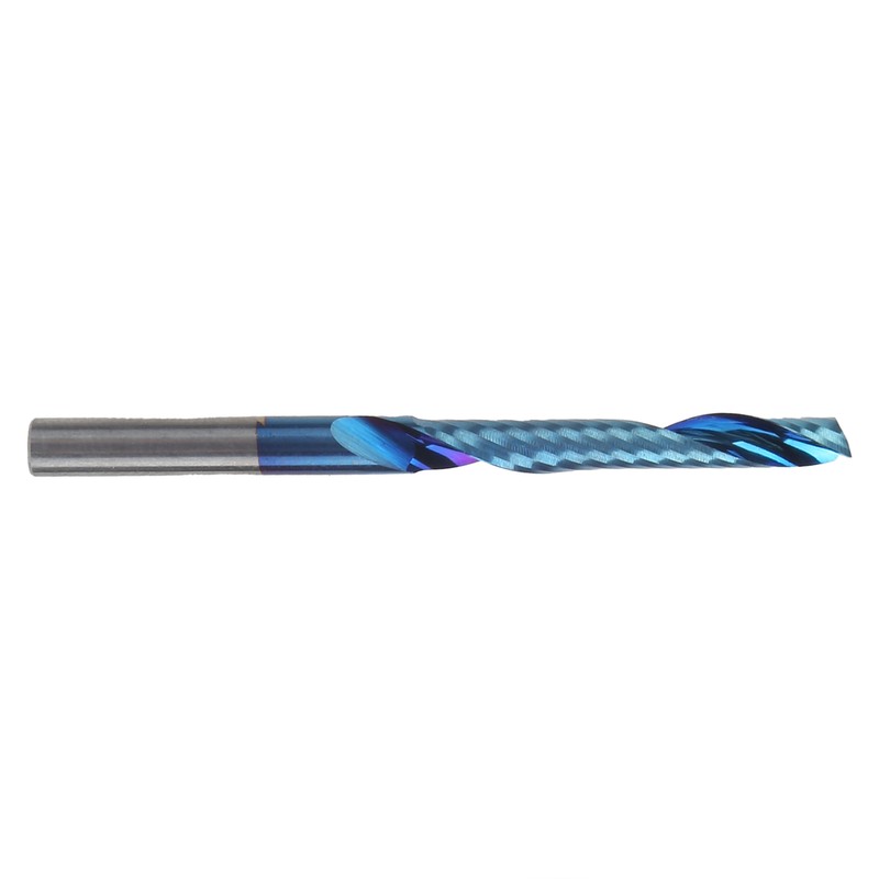 Single Flute Cutter Tungsten Steel Spiral End Mill Straight Shank