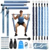 ALongSong - Kit de barra de pilates mejorado con bandas