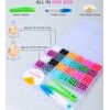 HINSOCHA Bead Bracelet Kit - 1020 Pcs Vibrant Colorful Beads