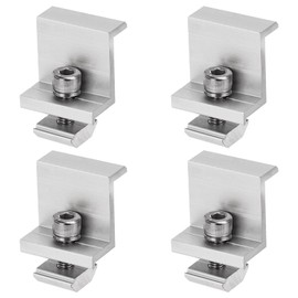 Solar Panel Mount End Clamp Solar Panel Bracket 35 mm Solar End Clamp for Mounting Solar Module for Motorhomes Boats Roof Wall Pack of 4