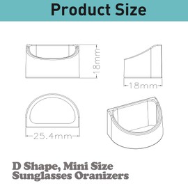 Gdnmpat Sunglass Organizer 6 Pack, Glasses Holder & Eyeglass Holder for Eyewear, Sunglasses, Reading Glasses. Sunglass Holder for Home, Office, Car, Driver, Workshop. Glasses Accessories (Colors)