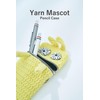 Macaroni Edge Wool Yarn Pen Case, Gyoro Me Pouch, Multi