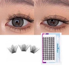 Partial False Eyelashes, Natural, Humanized Eyelashes, Beginners, For Parts, Point False Eyelashes, Matsueku, Self False Eyelashes, Bunch, Home Self Pine Extension, Large Capacity (3D Flowering)