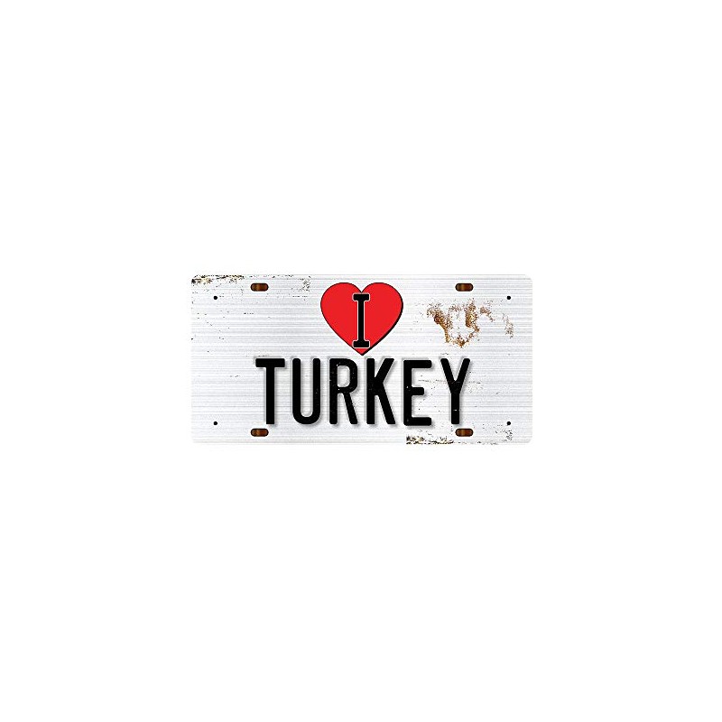 McMug - I Love Turkey - Metal Sign, Decorative Sign,
