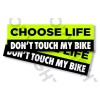 Wrapped In Ink Funny Bumper Stickers - CHOOSE LIFE DON'T