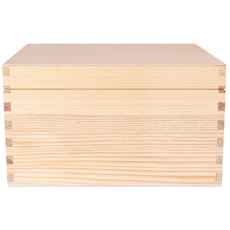 Creative Deco Wooden Storage Box for CDs and DVDs, 16