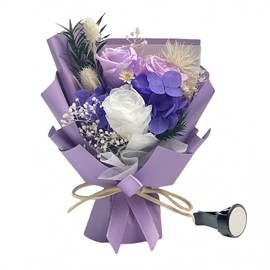 Car Air Vent Flower Bouquet - Elegant and Stylish Car Decor, Universal Fit for Most Vehicles (Purple, Rose)