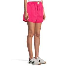 Free People Women's Day Solid Boxers, Pink Peacock