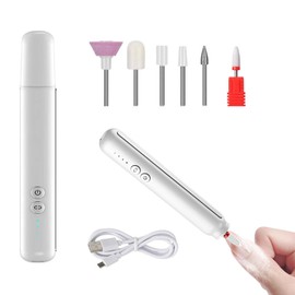 Phyxiul Electric Nail Machine, Nail File Set, Gel Nail Removal, Portable Hand and Foot Nail Care Trimmer, Adjustable, Low Noise, Low Vibration, Cuticle Treatment, Polishing, Nail Polishing, Manicure