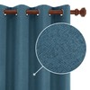 Deconovo Total Blackout Curtains Linen Curtains Room Darkening Curtains with