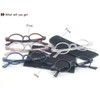 HEEYYOK 2.0 Round Reading Glasses For Women Men 5-Pack,Spring Hinge,Retro